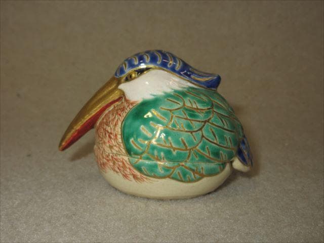 早い者勝ち 真葛焼 宮川香山 色絵翡翠香合 今日庵識 共箱