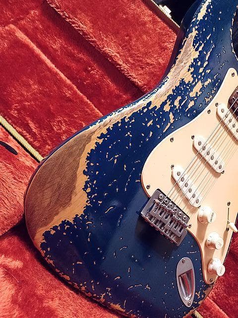 ギター Custom HardRelic Trans Blue Stratocaster