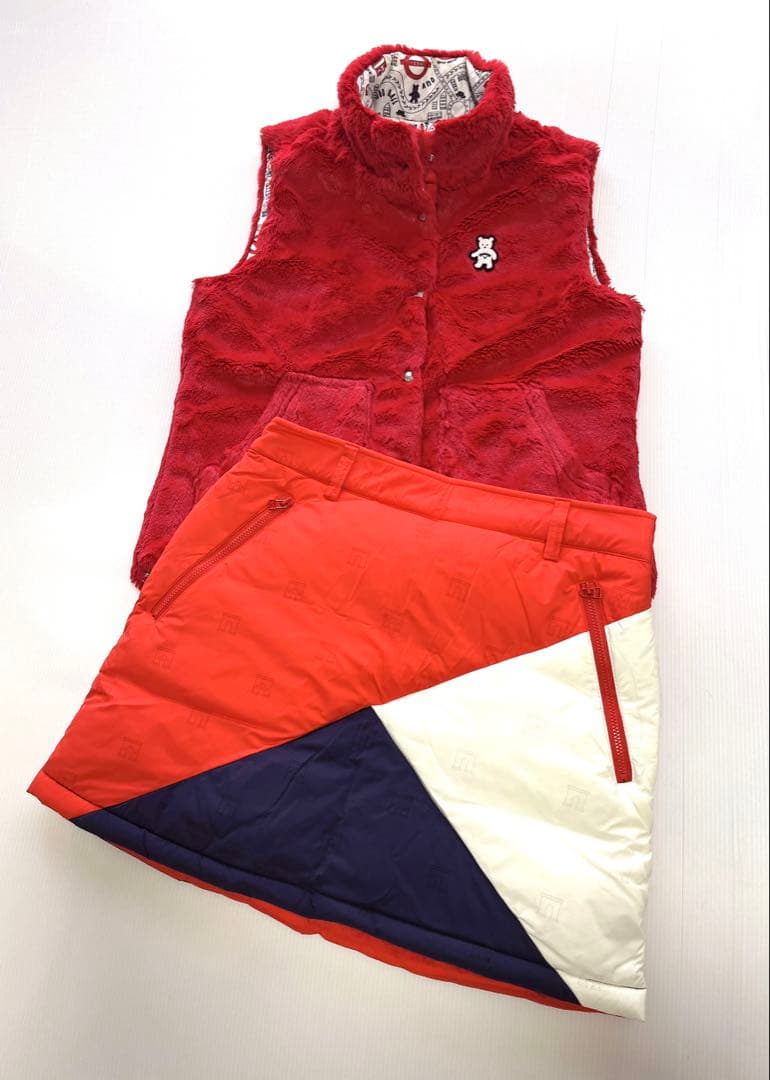 キャロウェイ　上下セット　リバーシブルベスト　ダウンスカート