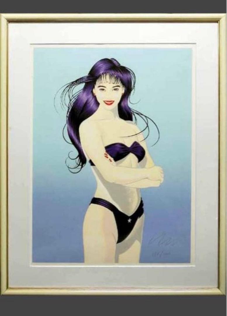 ロバート　ブルー 中山美穂　Mind Game シルクスクリーン　マインドゲーム