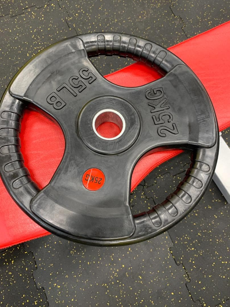 50mm 3グリップラバープレート　25㎏4枚