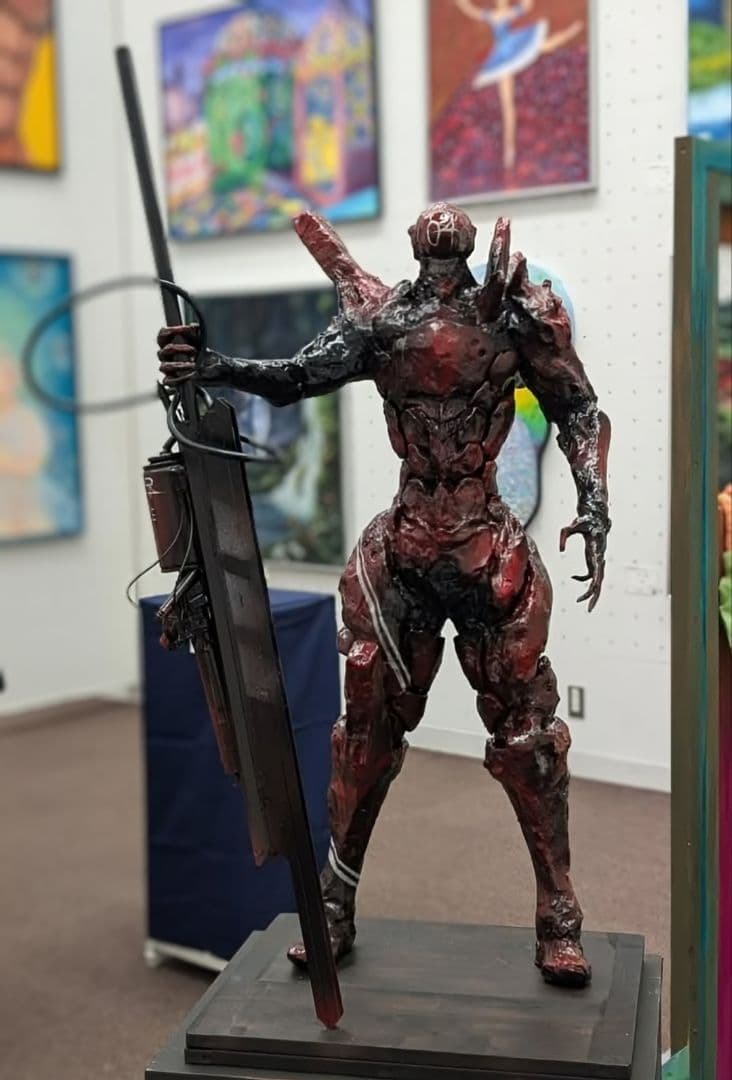 自作フルスクラッチフィギュア　オリジナル 全長60センチ越え　一点物