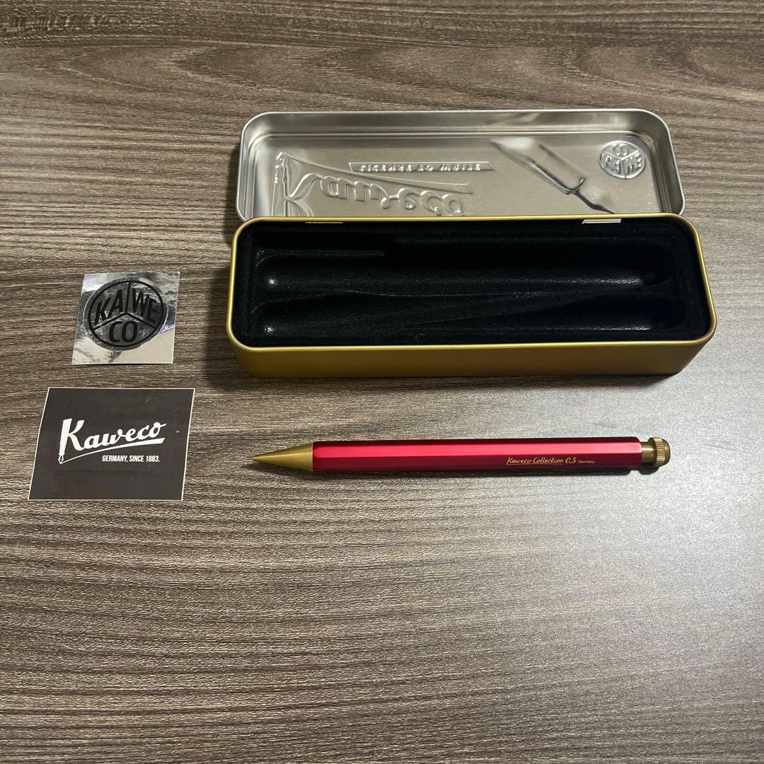 【未使用に近い】カヴェコ スペシャル シャープペンシル0.5mm 限定色レッド