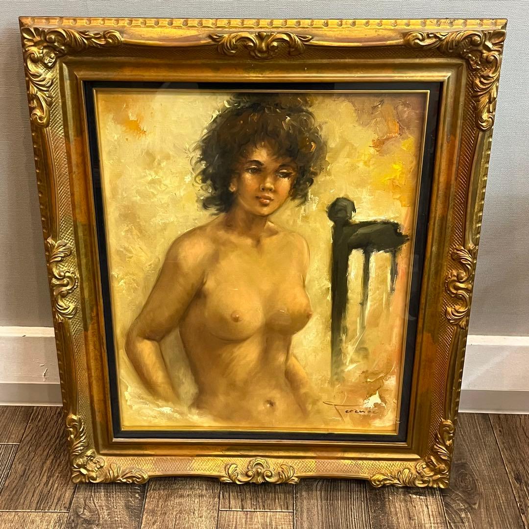 【超希少】 Ference Jean フェレンス・ジャン 裸婦画 油絵 油彩