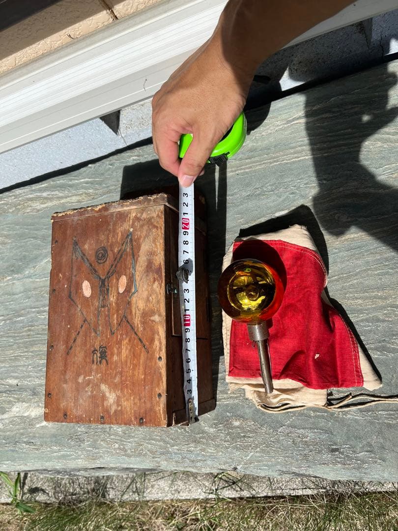 国旗　アンティーク　木箱　戦時中