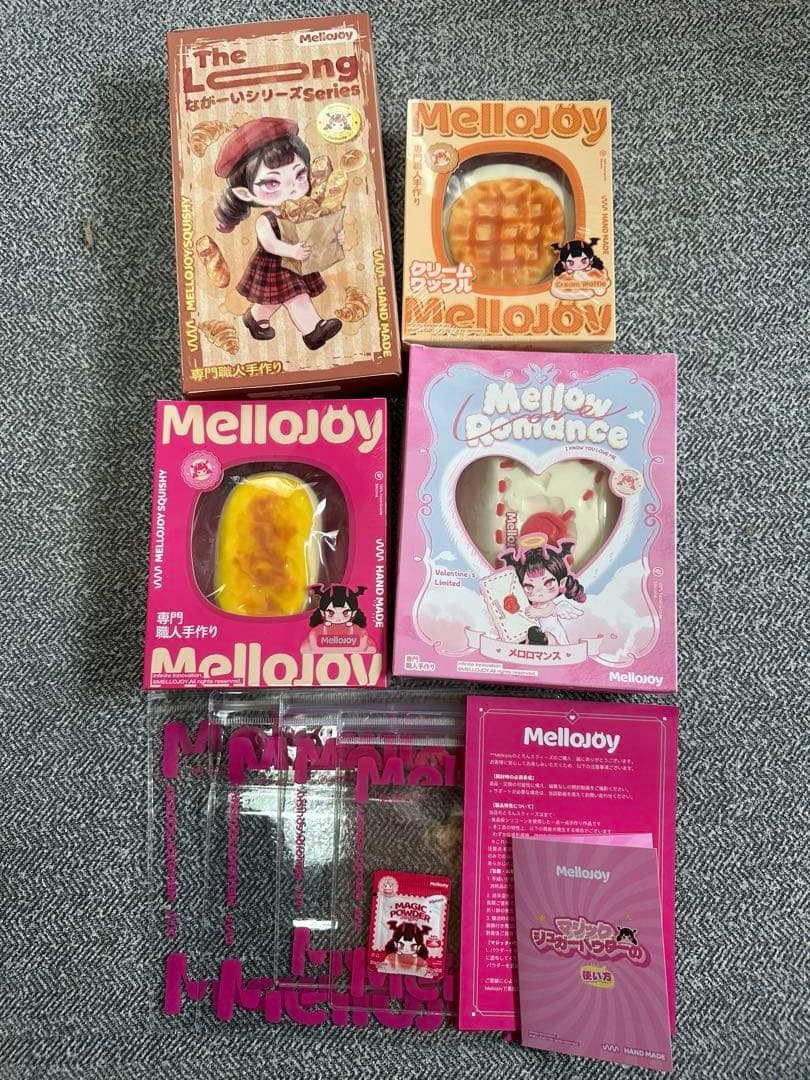 メロジョイ　mellojoy ながーい　コクハク　半熟チーズ　クリームワッフル
