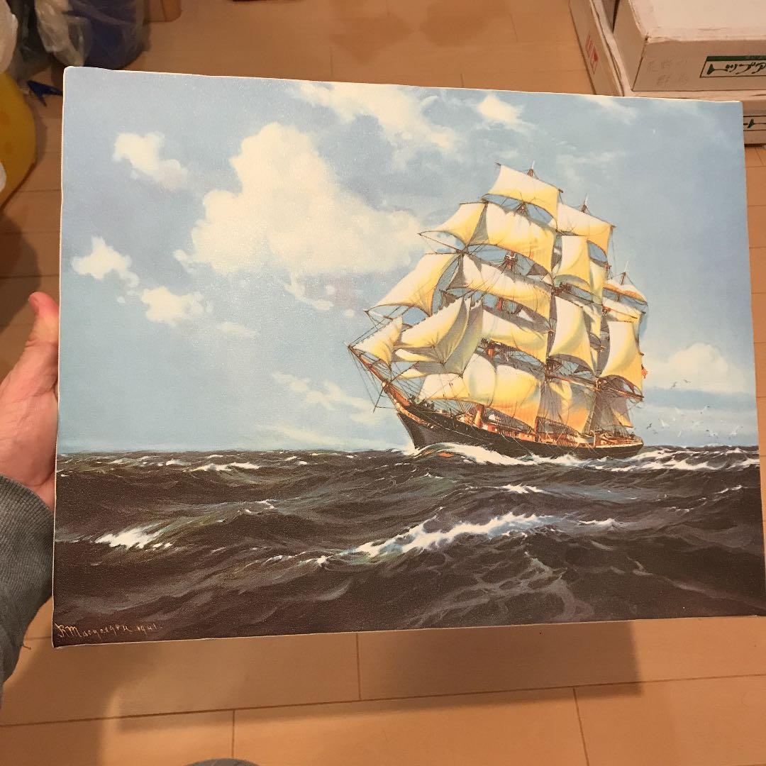 ドーソン作　カティサーク　複製絵画