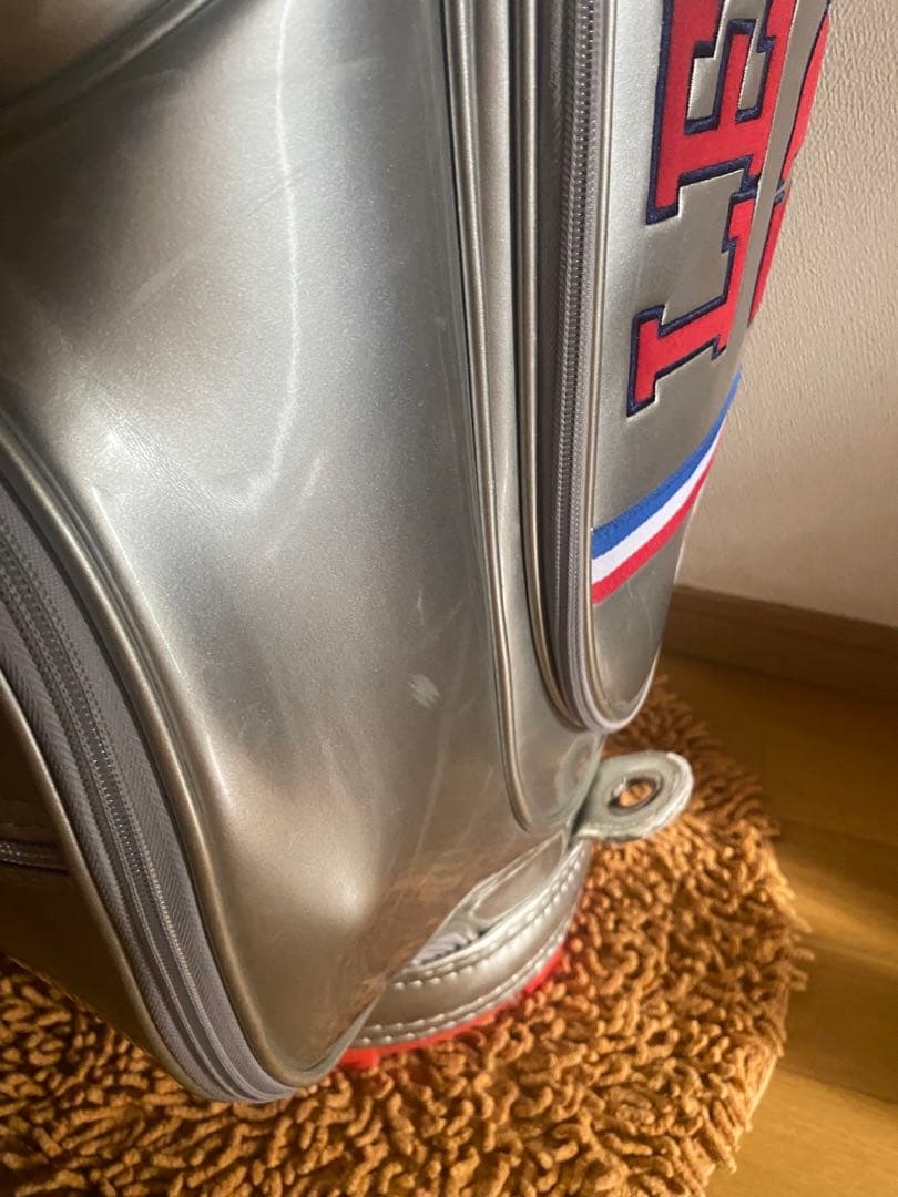 SALEルコックキャディーバッグカート用6分割シルバーエナメル