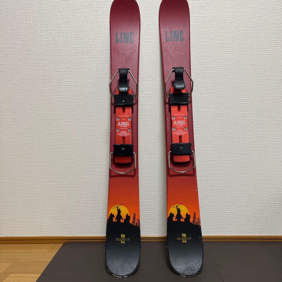LINE FC PRO スキー板 赤/黒 ビンディング付属