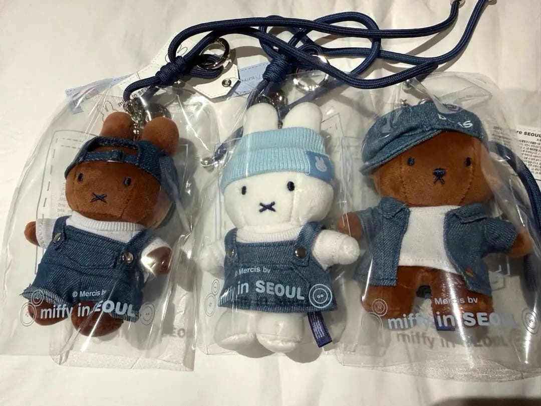 ミッフィー ソウル デニム キーリング 3種セット 韓国限定 miffy