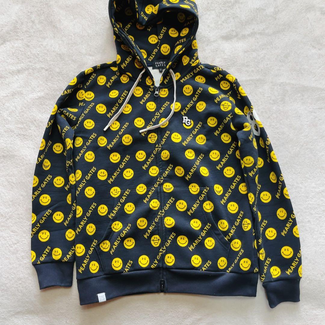 美品　パーリーゲイツ　セットアップ　にこ　スマイル　パーカー　スカート　デニム