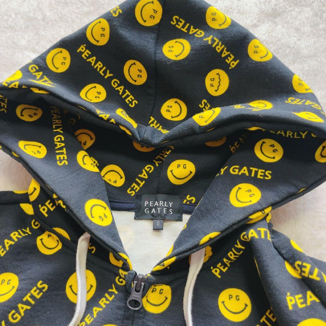 美品　パーリーゲイツ　セットアップ　にこ　スマイル　パーカー　スカート　デニム