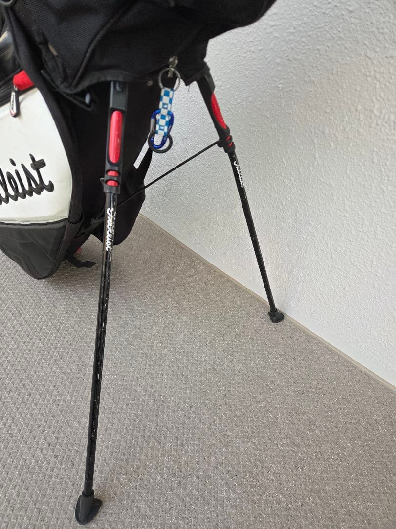 Titleist キャディバッグ 黒/白/赤