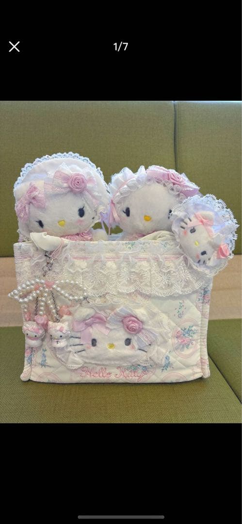 サンリオ ホワイトフリル デザインシリーズ ハローキティ 6点