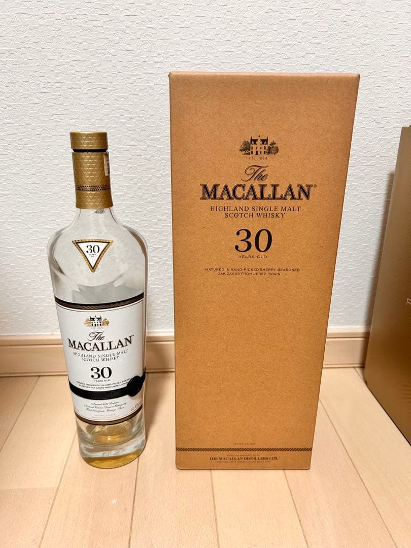 空瓶外箱セットマッカラン Macallan 30年 シングルモルトウイスキー