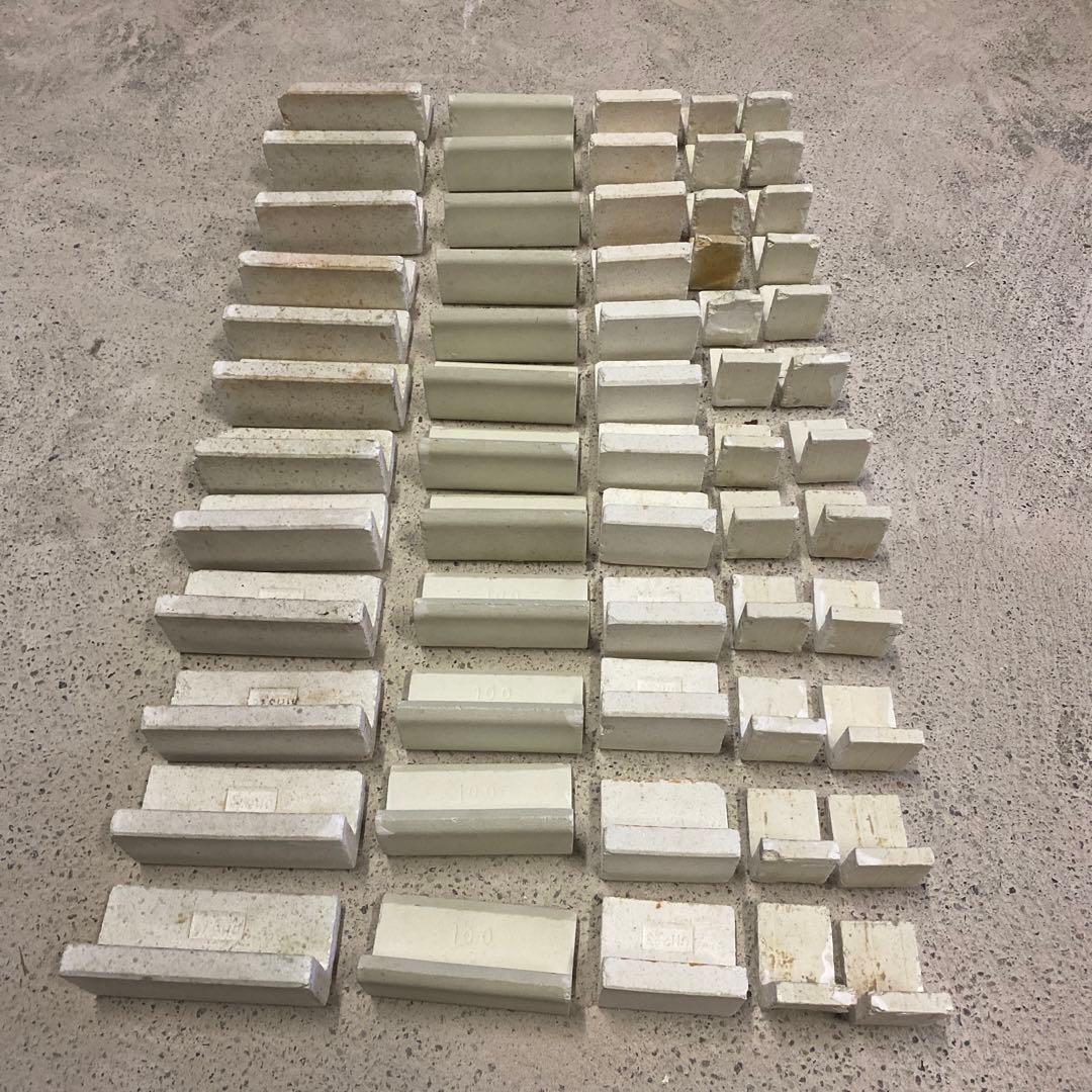 【中古】陶芸用具支柱ツク①h11.5•9.9•6.6各12個・h3.8•24個