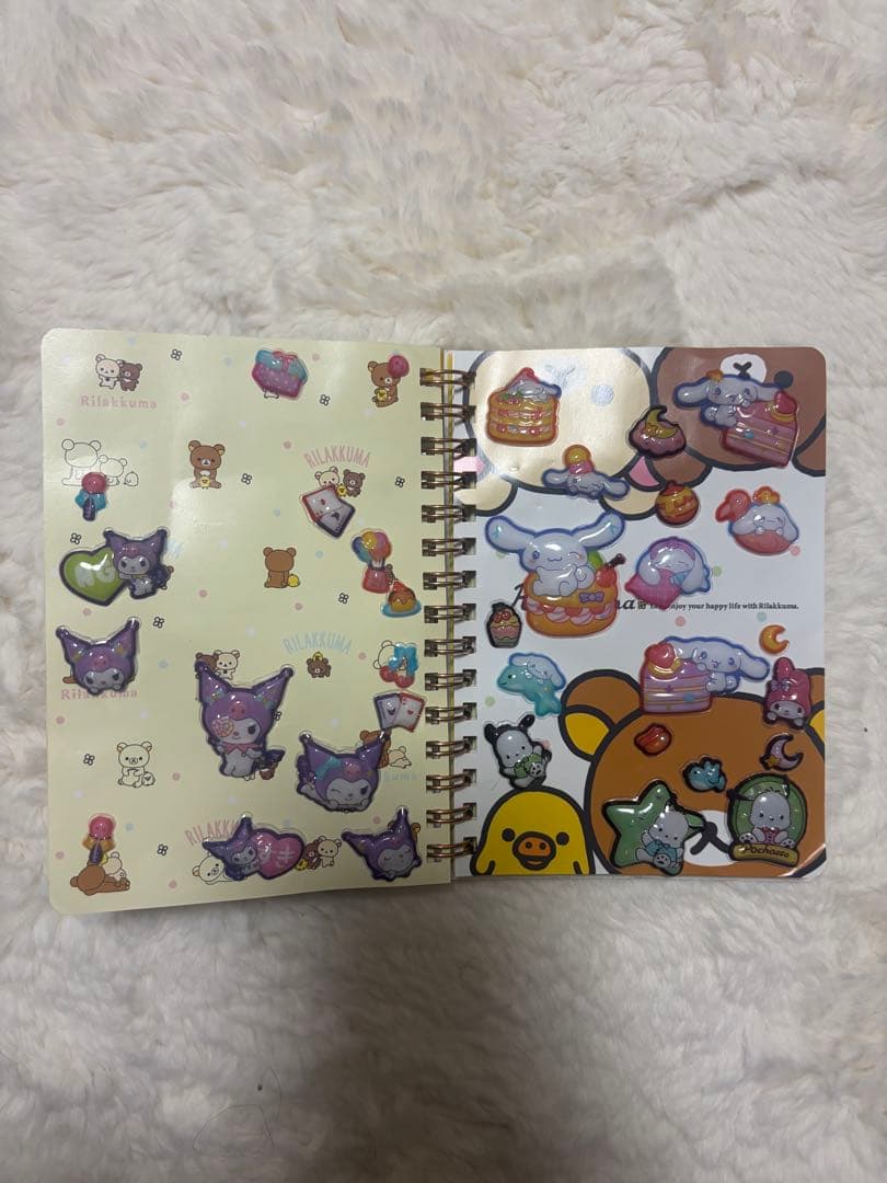 リラックマ シール帳 完成品 ボンボンドロップシール ウォーターシール