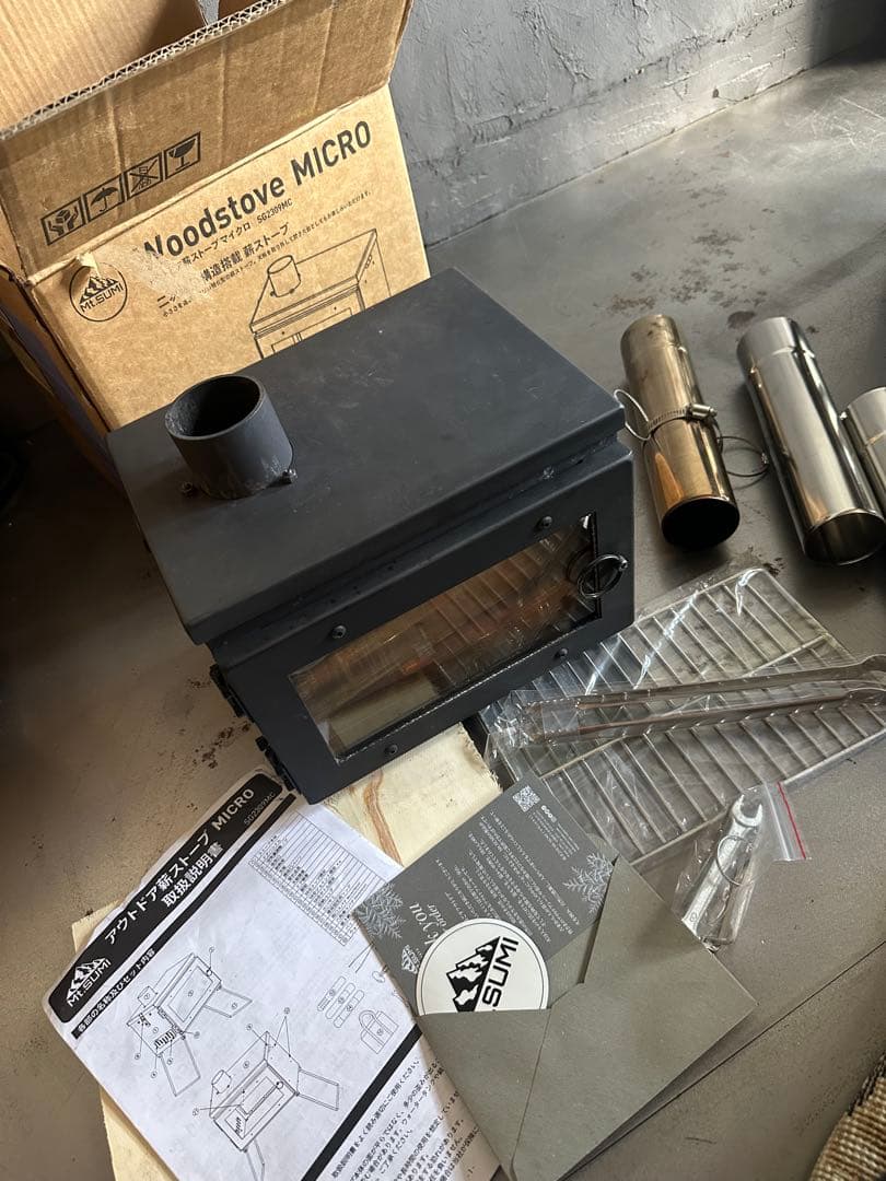 お値下げ❣️追加煙突‼️アウトドア薪ストーブ MICRO 中古　Mt.SUMI