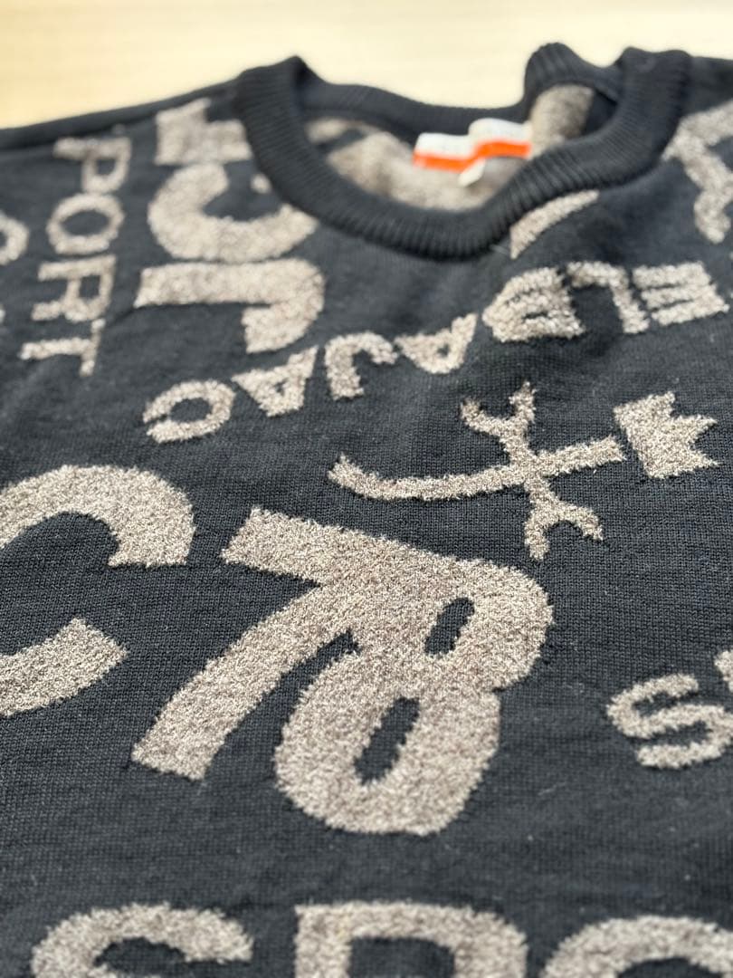 カステルバジャック　46 黒　柄　セーター