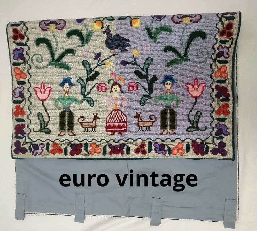 フランスアンティーク 刺繍 壁飾り ハンドステッチ タペストリー ポスター# 2