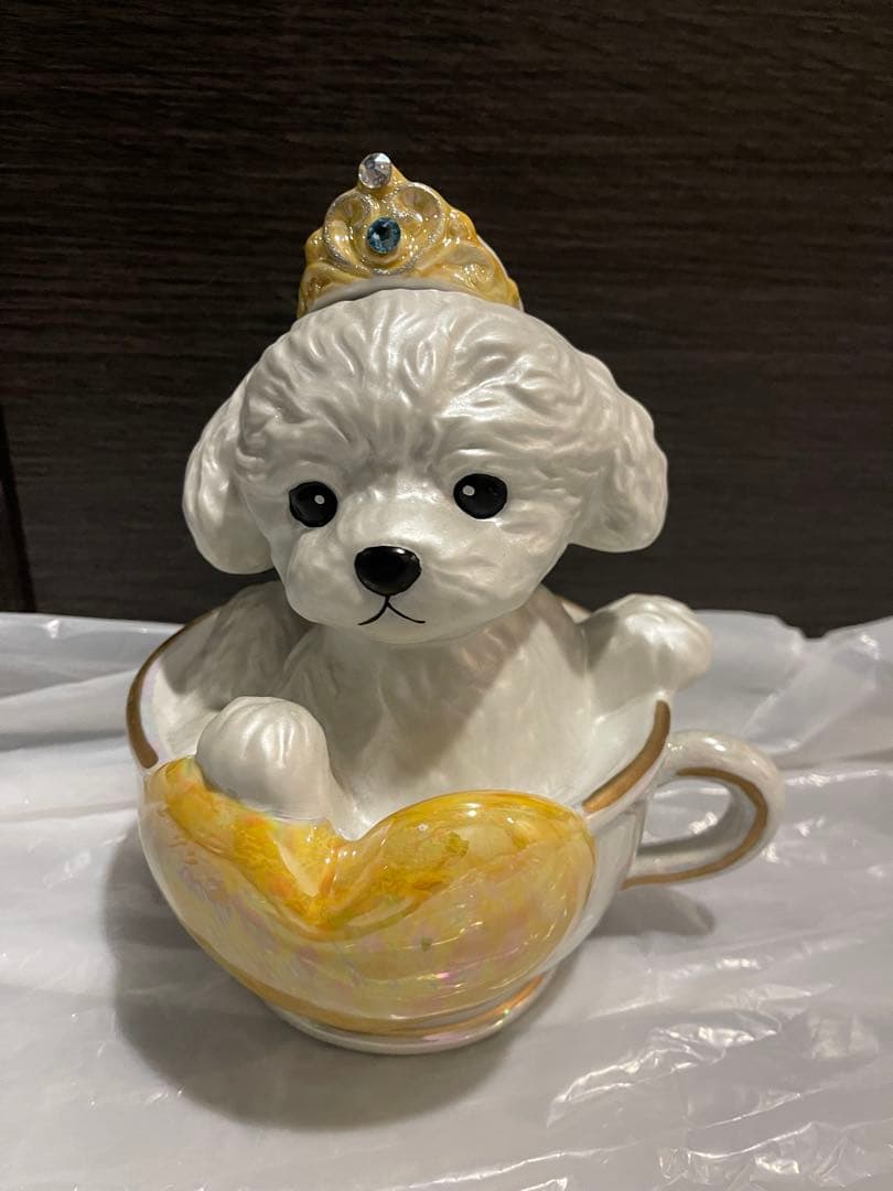 ティーカッププードル　デキャンタ　ローズ　マロン　ブラン　3個セット　未開封品