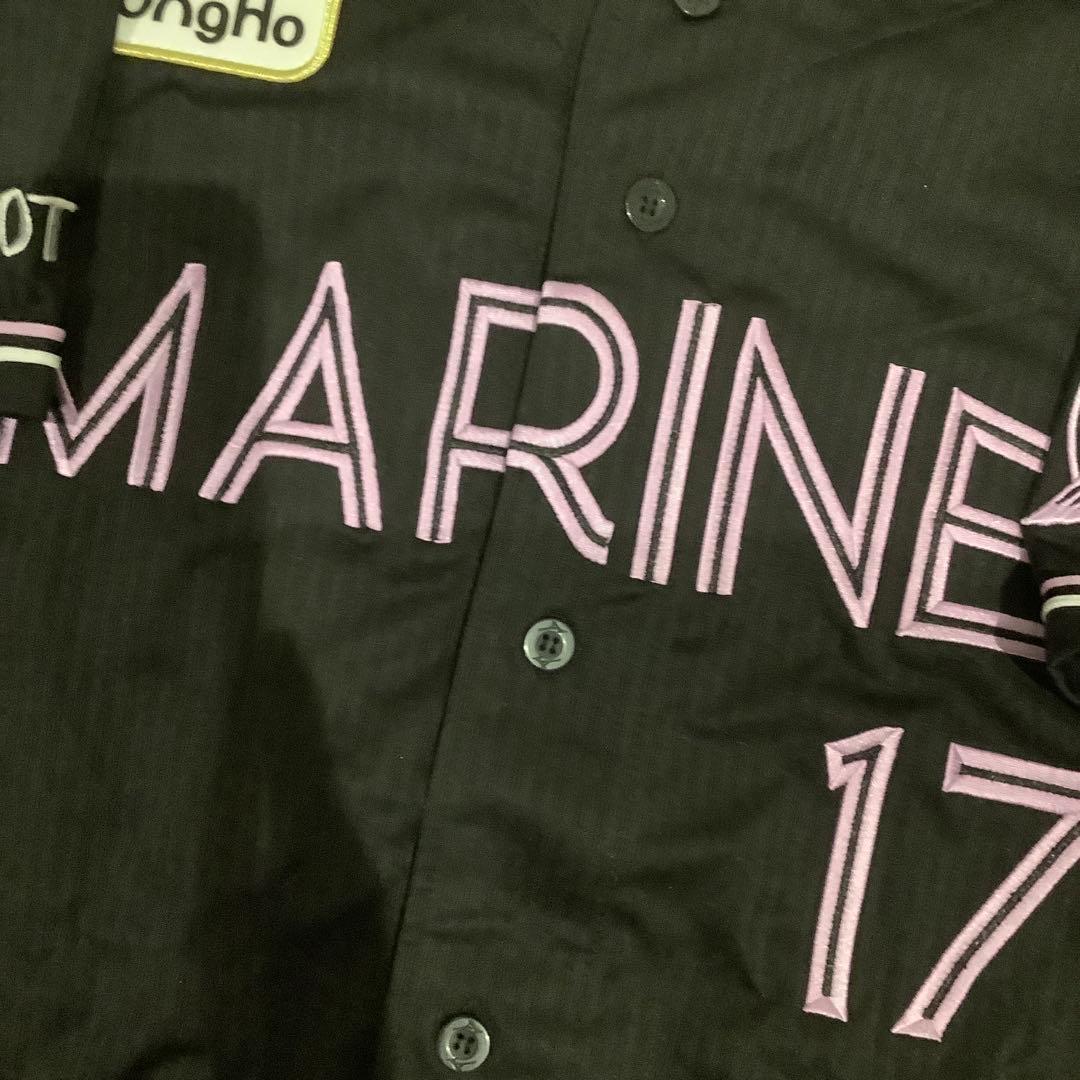 千葉ロッテマリーンズ　佐々木朗希　ブラックサマーユニフォーム　Oサイズ