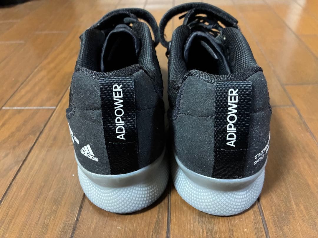 アディパワー3 ウエイトリフティングシューズ　adidas 黒　26.0