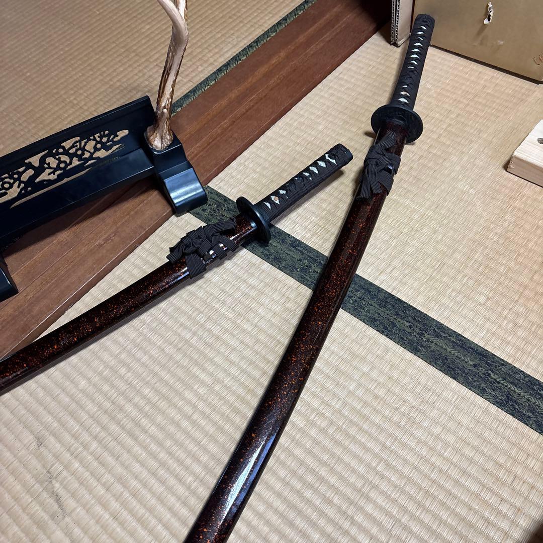 模造刀　刀 2本　 漆黒の刃