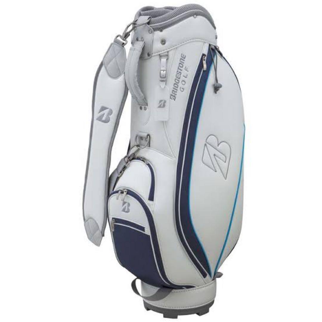 シンディー ブリヂストン キャディバッグ ホワイト/ネイビー