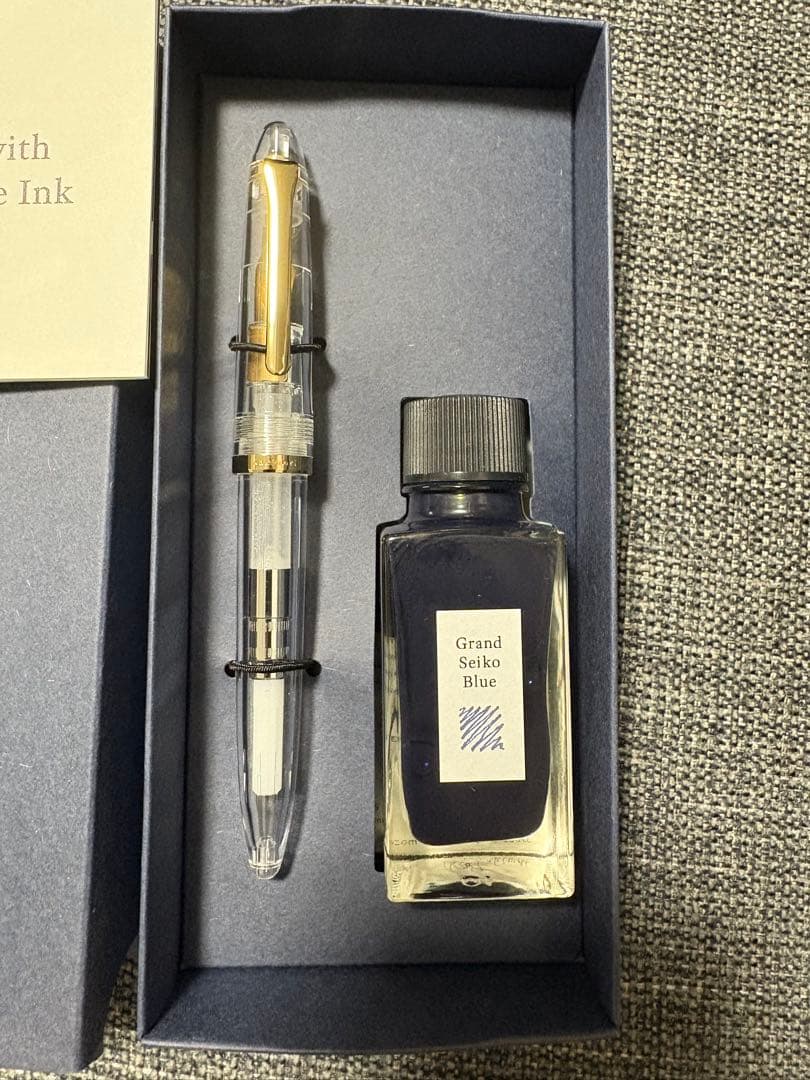 Grand Seiko 万年筆とブルーインクセット