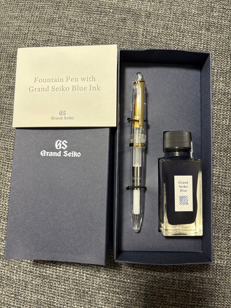 Grand Seiko 万年筆とブルーインクセット