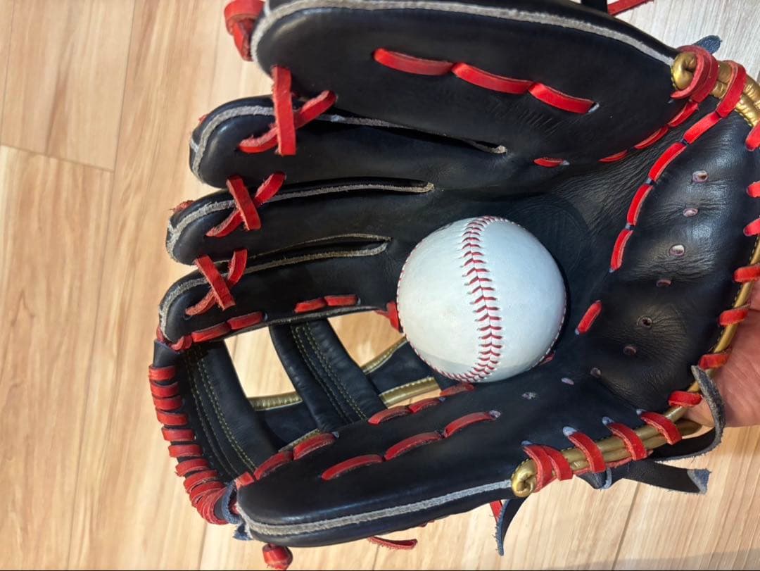 Slogger 軟式グローブ 紺/赤/金