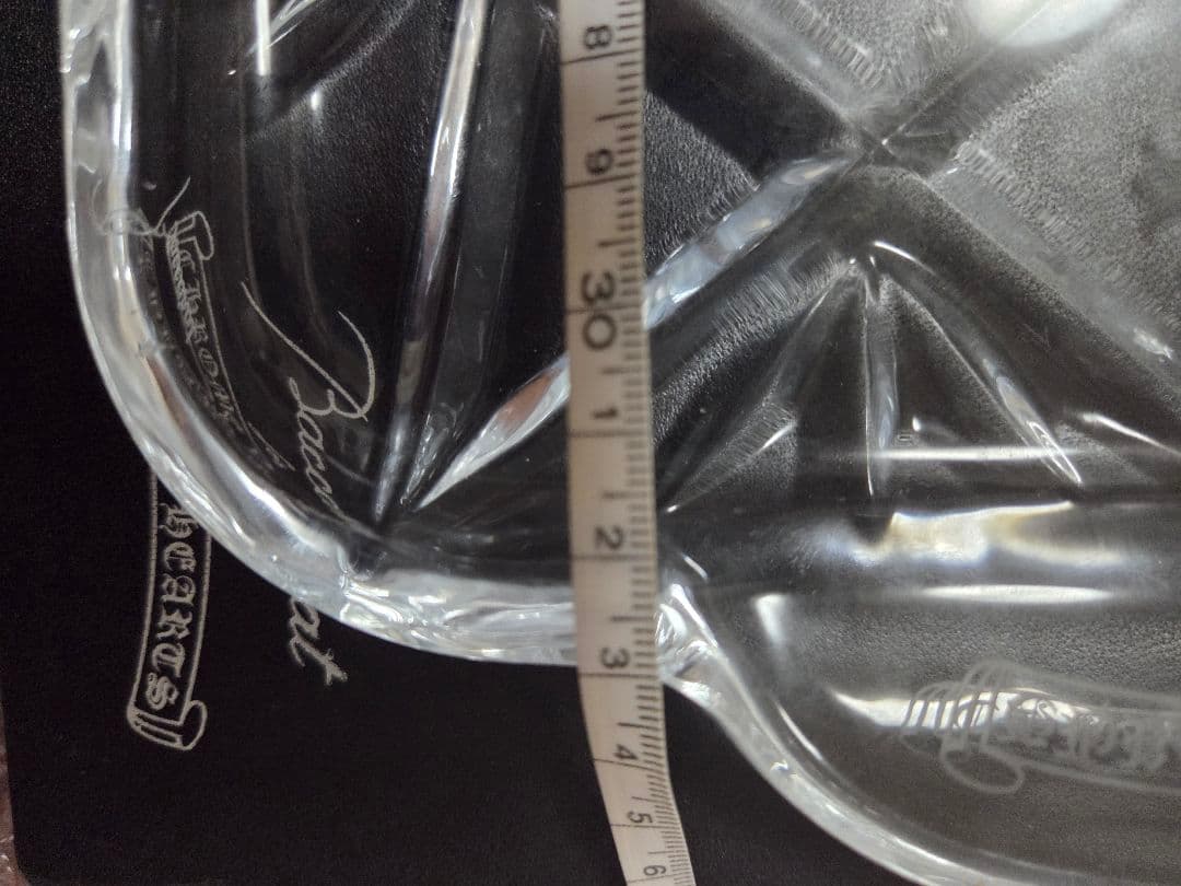 未使用保管品箱付美品クロムハーツバカラ中型トレーお皿ガラス送料無料