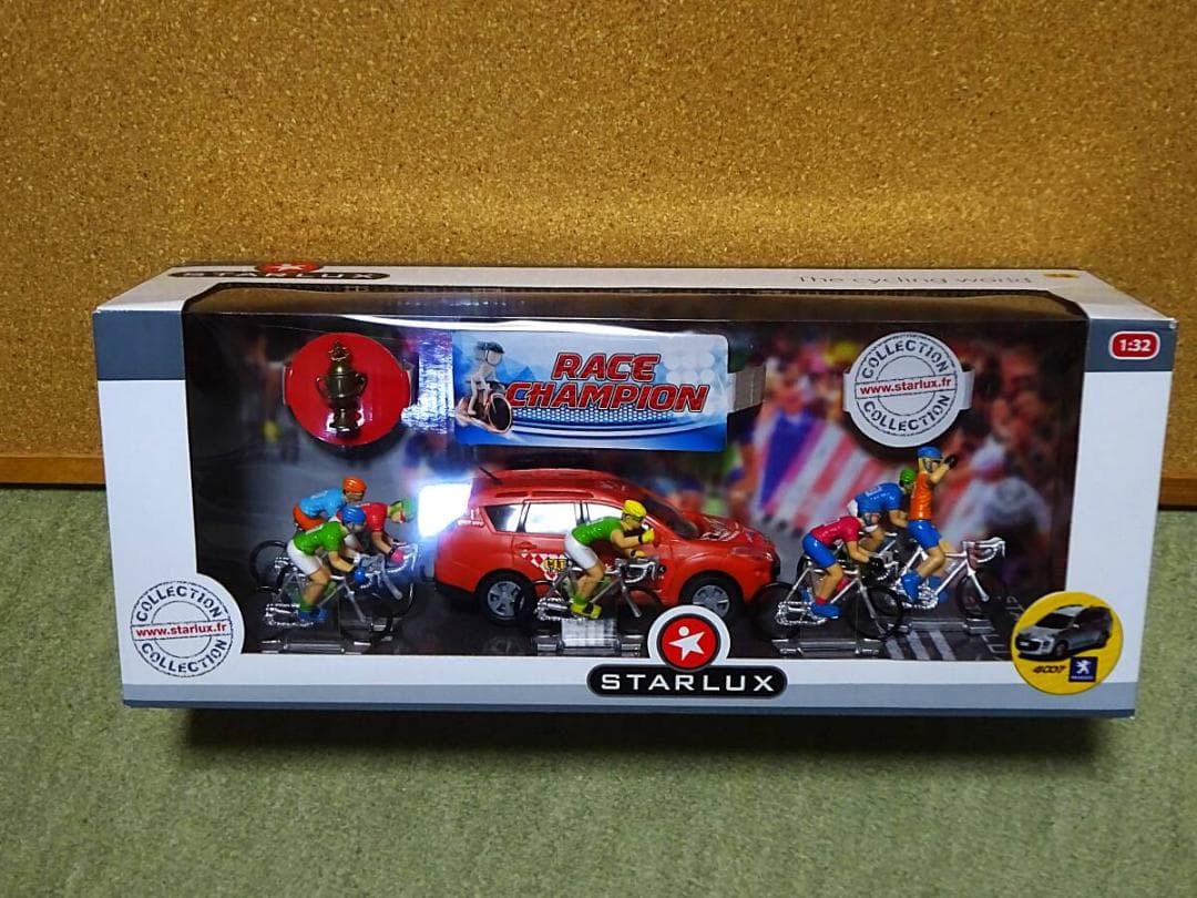 箱幅40ｃｍ 1/32 ツールドフランス Set 車両と7人の競技者フィギュア