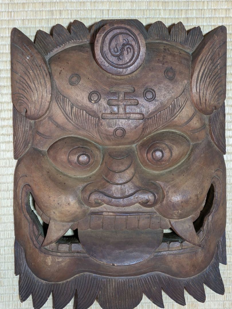 ♦閻魔大王 木彫時代物 地蔵菩薩の化身 開運 縁起物？寺社仏閣飾り 古美術骨董品