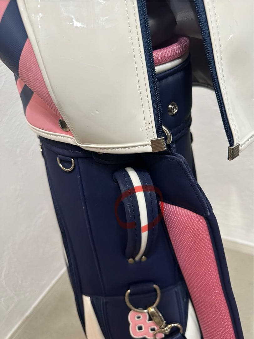 PEARLY GATES キャディバッグ ネイビー/ピンク