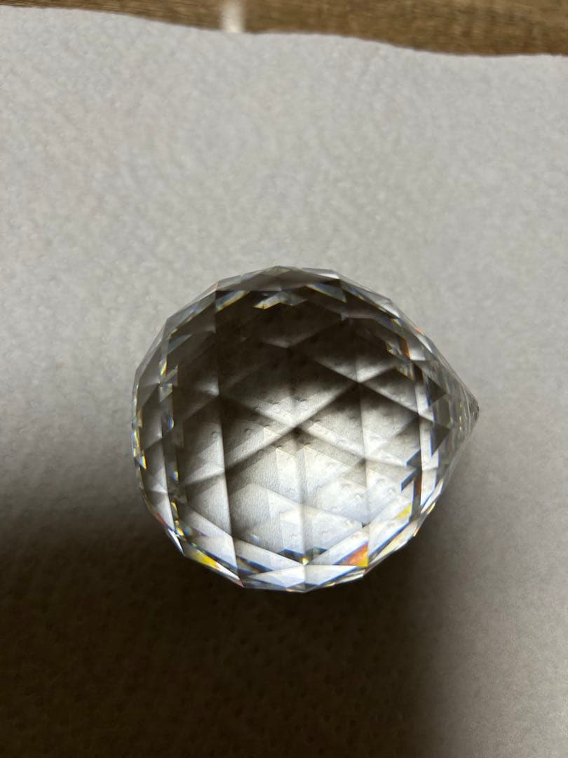 値下げ‼️スワロフスキーの逸品‼️希少品‼️クリスタル多面体ボール　サンキャッチャー