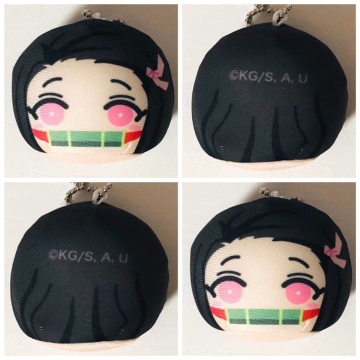 新品★鬼滅の刃【竈門禰豆子】おまんじゅうにぎにぎマスコット3★2点セット