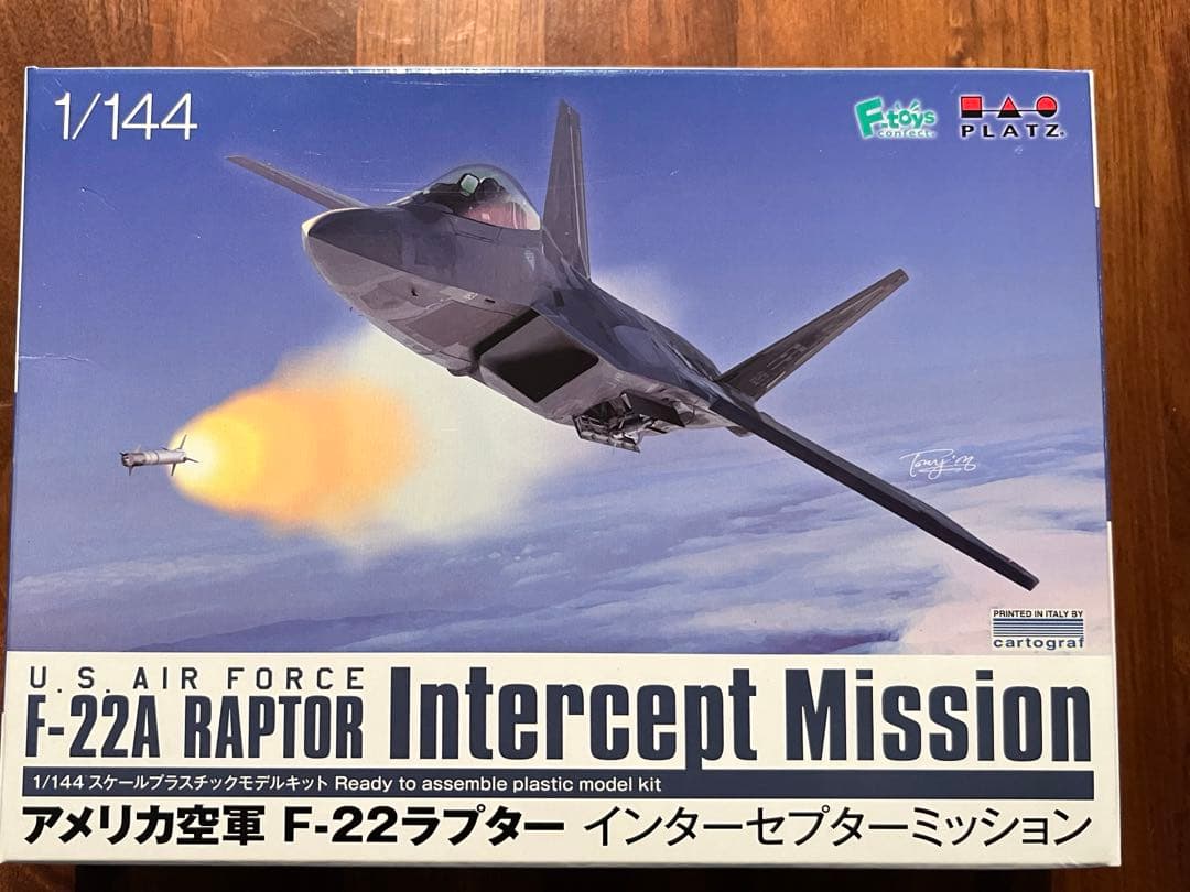 1/144PLATZ F-22A ラプター　インターセプターミッション中身未開封