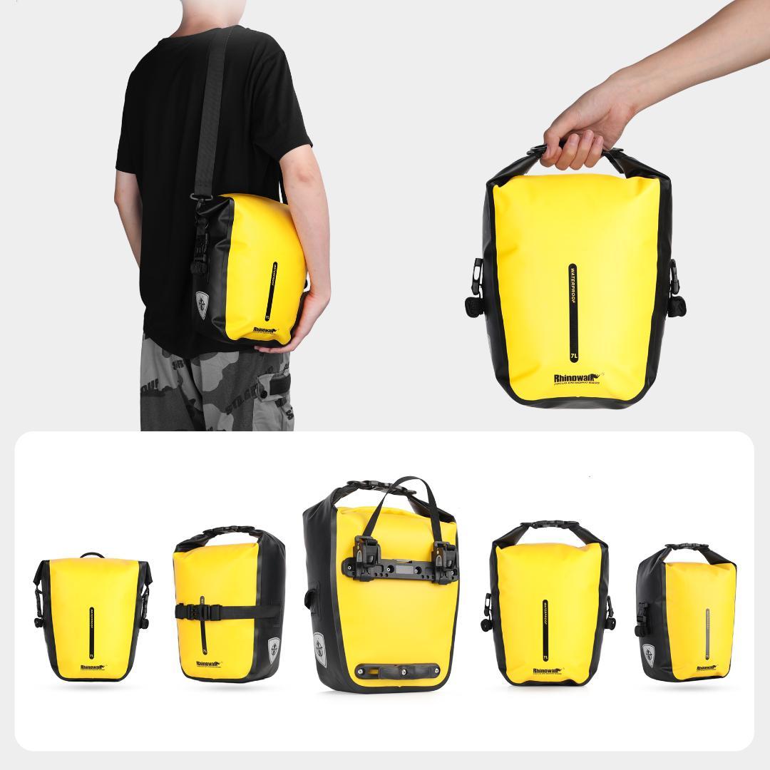 RhinoWeld 自転車 前輪/後輪両用 サイドバッグペアセット 防水