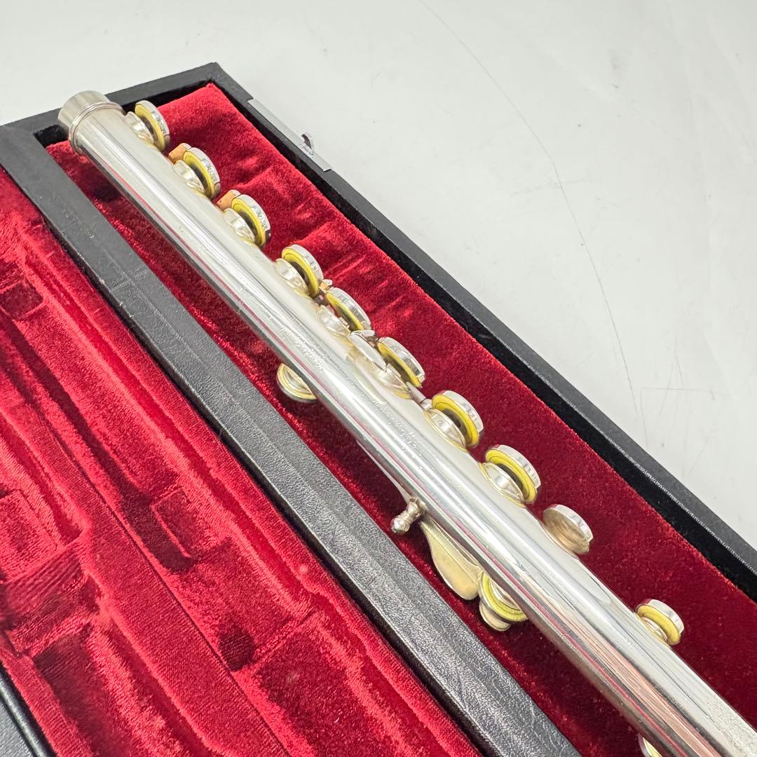 【美品・ケース付属】YAMAHA ヤマハ 頭部管銀製 フルート YFL-451