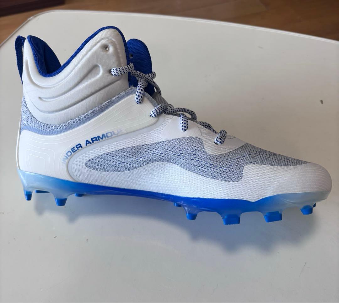 Under Armour スパイクハイカットホワイト/ブルー
