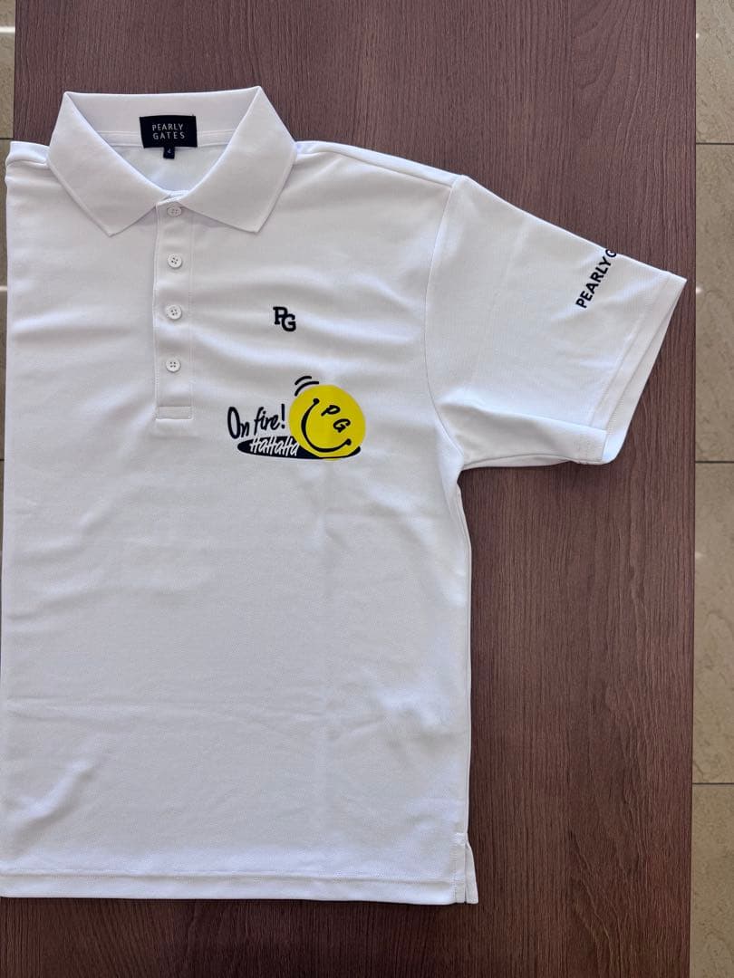 PEARLY GATES ポロシャツ ホワイト 4【中古】