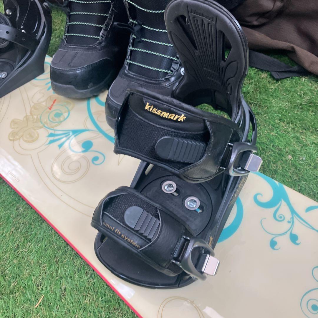 HEAD スノーボード セットkissmark バートン　23.5㎝　レディース