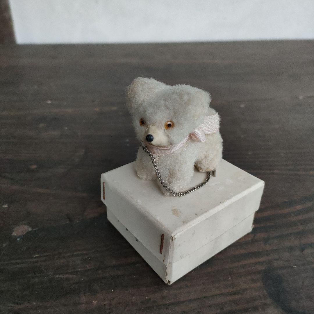 旧家蔵出し初出し品 日本製シュタイフに似ているクマ 6cm 犬 イヌ ビンテージ