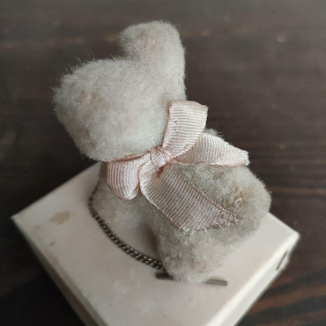 旧家蔵出し初出し品 日本製シュタイフに似ているクマ 6cm 犬 イヌ ビンテージ