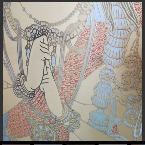 大日如来　蒔絵パネル