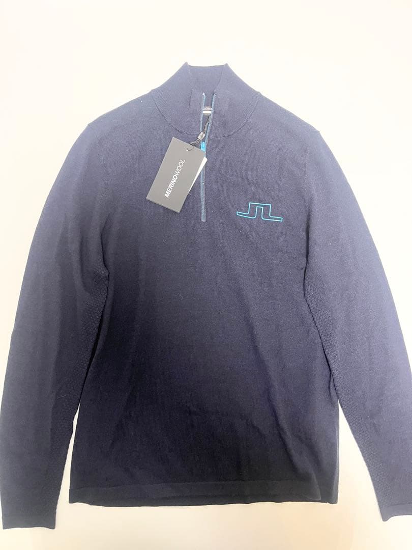 【新品‼️】J.LINDEBERG ジェイリンドバーグ ハーフジップ ニット M