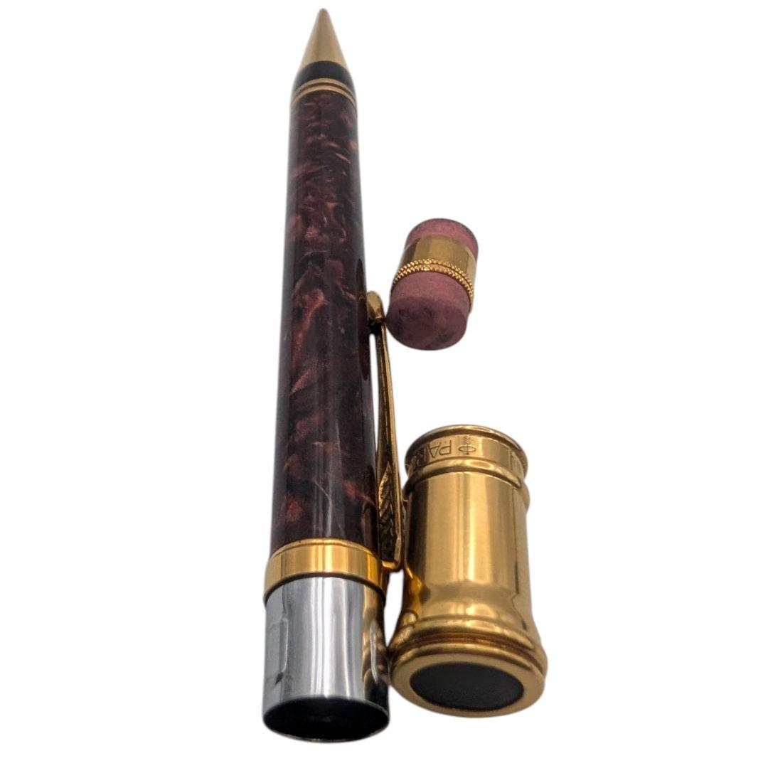 B*I様 パーカー デュオフォールド シャープペンシル ボルドー ゴールド ヴィ