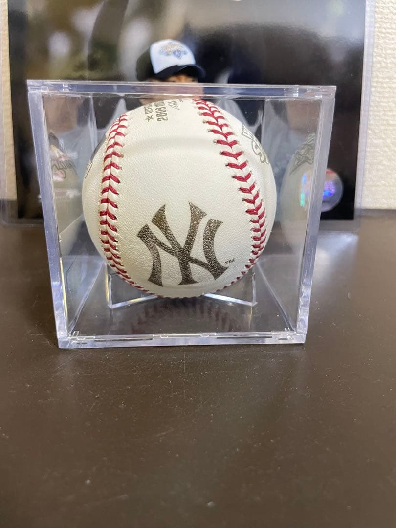 希少　松井秀喜2009年ワールドシリーズ MVP記念直筆サインボールと写真セット